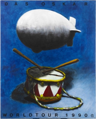 Martin Bigum, the Berlin wall, painting, Danish art 1990's, AROS, collection