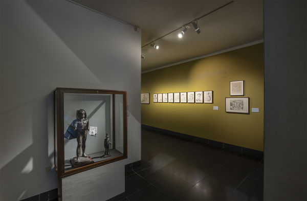 Installation view, J.F. Willumsen and Martin Bigum, Willumsens Museum, 2024, J.F. Willumsen and Martin Bigum, Som et møl mod flammen/ Like a moth to the flame, Willumsens Museum and Randers Kunstmuseum, Jan.-Oct. 2024, curated by Merete Sanderhoff