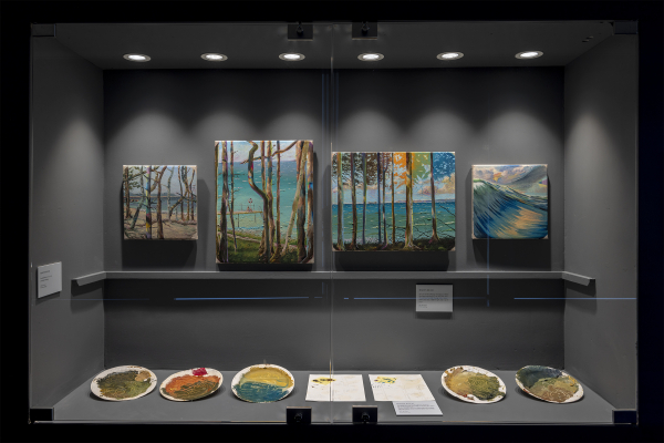 Installation view, J.F. Willumsen and Martin Bigum, Willumsens Museum, 2024, J.F. Willumsen and Martin Bigum, Som et møl mod flammen/ Like a moth to the flame, Willumsens Museum and Randers Kunstmuseum, Jan.-Oct. 2024, curated by Merete Sanderhoff