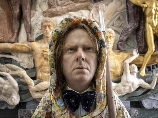 Installation view, J.F. Willumsen and Martin Bigum, Willumsens Museum, 2024, J.F. Willumsen and Martin Bigum, Som et møl mod flammen/ Like a moth to the flame, Willumsens Museum and Randers Kunstmuseum, Jan.-Oct. 2024, curated by Merete Sanderhoff