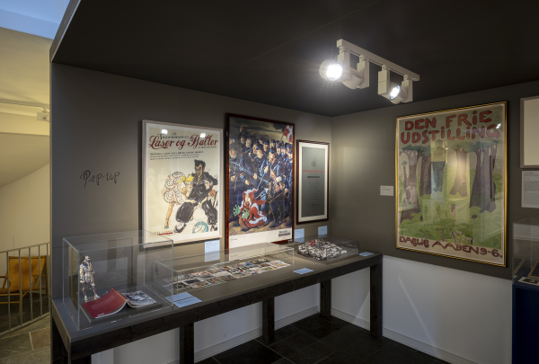 Installation view, J.F. Willumsen and Martin Bigum, Willumsens Museum, 2024, J.F. Willumsen and Martin Bigum, Som et møl mod flammen/ Like a moth to the flame, Willumsens Museum and Randers Kunstmuseum, Jan.-Oct. 2024, curated by Merete Sanderhoff