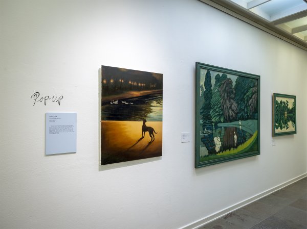 Installation view, J.F. Willumsen and Martin Bigum, Willumsens Museum, 2024, J.F. Willumsen and Martin Bigum, Som et møl mod flammen/ Like a moth to the flame, Willumsens Museum and Randers Kunstmuseum, Jan.-Oct. 2024, curated by Merete Sanderhoff