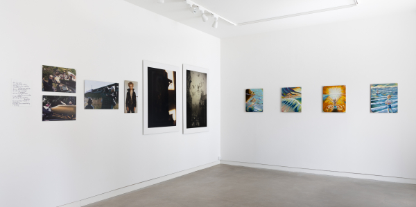 Installationview from When I paint...project room at Hans Alf Gallery, 2024, Two Worlds 2023-24 Hans Alf Gallery, Copenhagen, DK, plus When I paint...project room show in same gallery, 2024