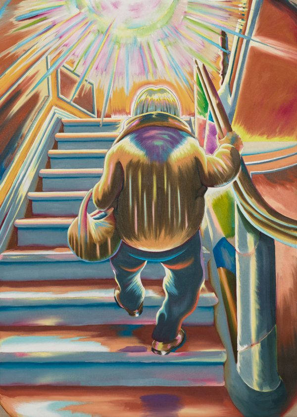 The Light , 175 x 125 cm, oil on canvas w. rabbitglue, 2023, private collection