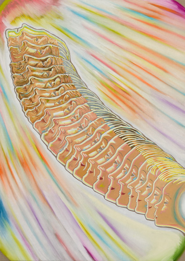 The Speed of Life, 175 x 125 cm, oil on canvas w. rabbitglue, 2023, private collection