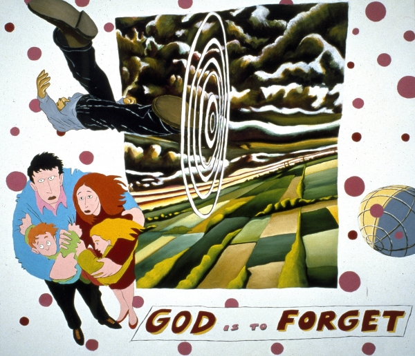 God Is To Forget, 1991, 180 x 140 cm, acrylic on canvas, private collection