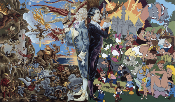 Sacred & Profane, 2003, oil/acryl on canvas, 170 x 240 cm, Marc Blondeau Collection, Geneva
