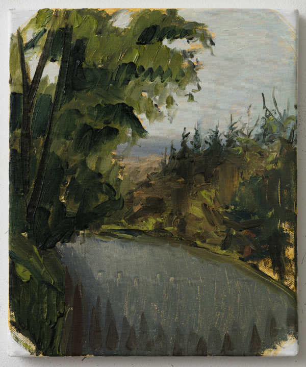 "The Fall" at Svinkløv Badehotel, DK, 2014 "The Fall" at Svinkløv Badehotel, DK, 2014, Oil on canvas, 30 x 25 cm, private collection