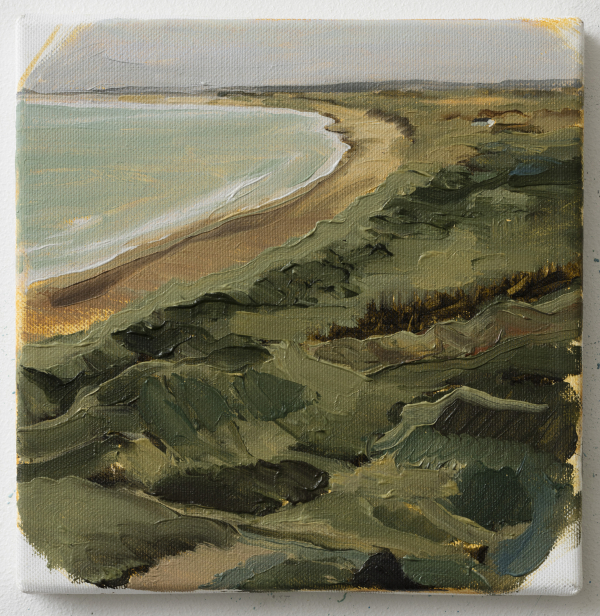 View over Jammerbugten towards Løkken, DK, 2013 View over Jammerbugten towards Løkken, DK, 2013, Oil on canvas, 20 x 20 cm, private collection