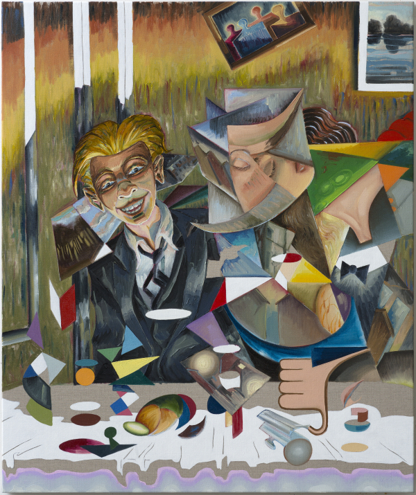 Memory Lane Memory Lane, 100 x 120 cm, oil on canvas w. rabbitglue, 2015, New Carlsberg Foundation/ Marselisborg Gymnasium