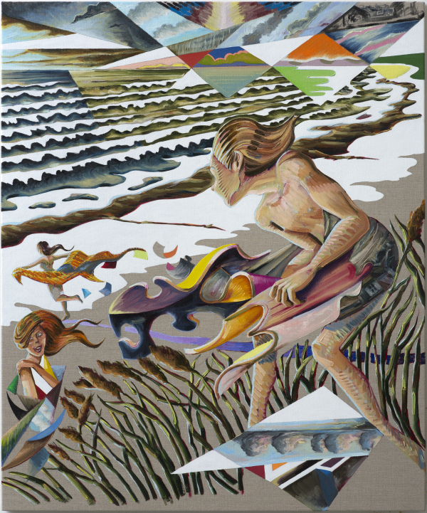 The Girls of Summer, 2015-16, 100 x 120 cm, oil on canvas with rabbit glue Trapholt Art Museum