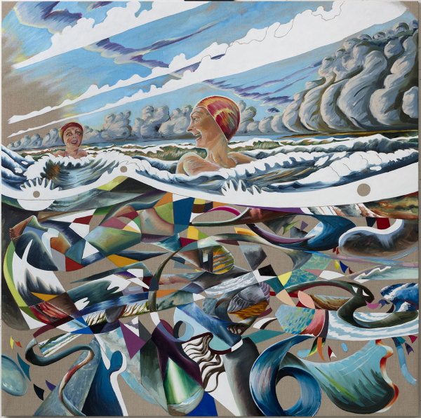 Girlfriends Girlfriends, 2016, 170 x 170 cm, oil on canvas with rabbit glue
