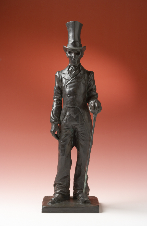 The Shadow (self-portrait as H.C.Andersens The Shadow) The Shadow (self-portrait as H.C.Andersens The Shadow), 2001, bronze, variable dimensions, height 35 cm
