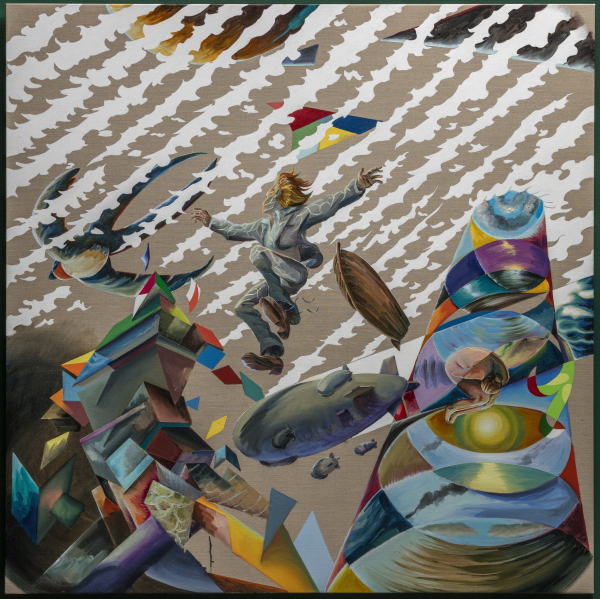As above, so below As above, so below, 170 x 170 cm, oil on canvas with rabbit glue, 2016, Collection Nyborg Strand