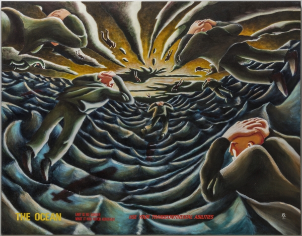 The Ocean, 1990, 180 x 230 cm, acrylic on canvas, private collection