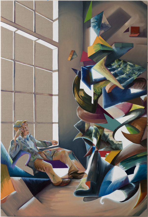 The Vision The Vision, 105 x 155 cm, oil on canvas with rabbit glue, 2017