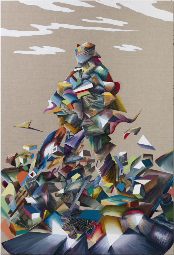 Colossus Colossus, 105 x 155 cm, oil on canvas w. rabbitglue, 2017, private collection