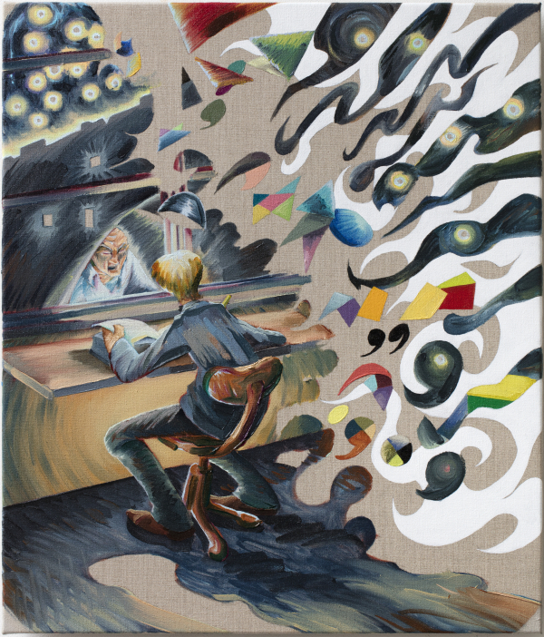 Endeavour Endeavour, 60 x 70 cm, oil on canvas with rabbit glue, 2017, New Carlsberg Foundation/ Marselisborg Gymnasium