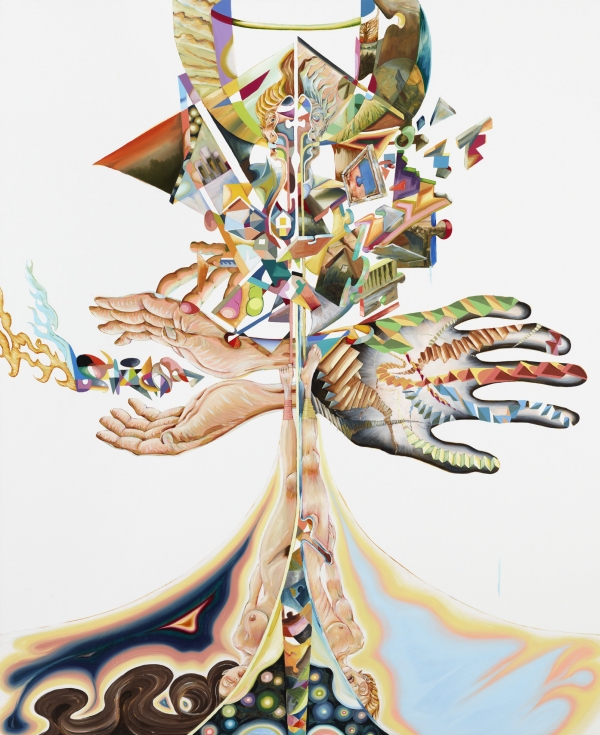 Splitvision, 2012, oil on canvas, 180 x 135 cm