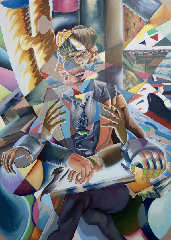 My Restless Friend My Restless Friend, 180 x 140 cm, oil on canvas w. rabbitglue, 2019