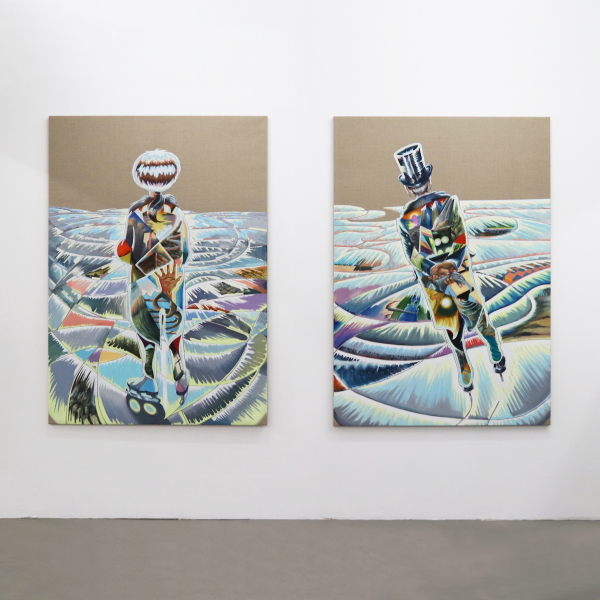 A Sudden Memory and Change of course as installed at Charlotte Fogh Gallery, 2021 A Sudden Memory and Change of course as installed at Charlotte Fogh Gallery, 2021, Another World 2020-21