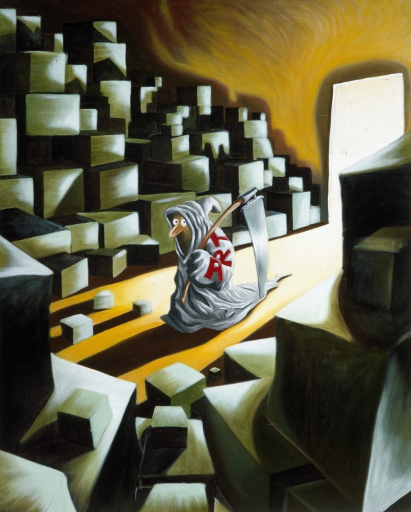 Radical Myth Radical Myth, 1992, acrylic on canvas, 150 x 120 cm, Novo Nordic Art Collection