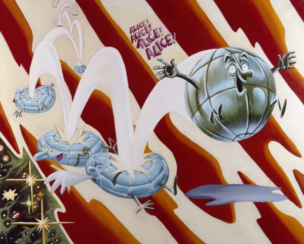 Alice! Alice!, 1992, acrylic on canvas, 145 x 180 cm, private collection