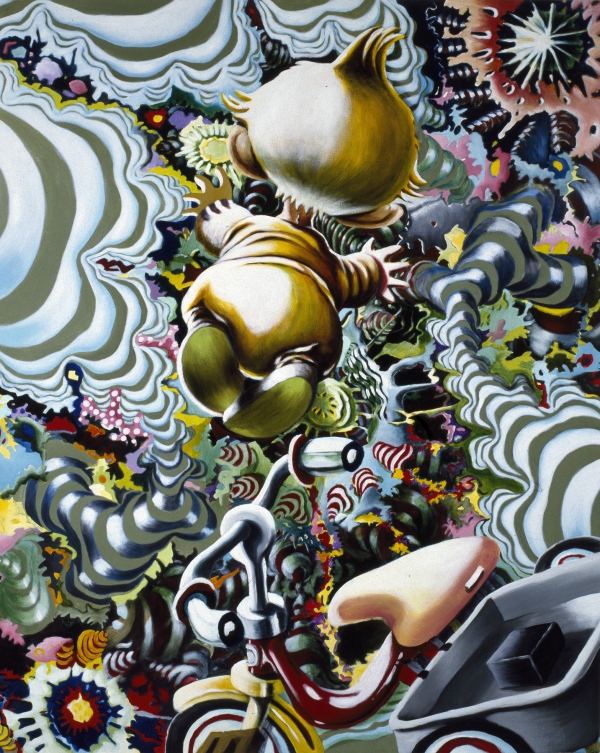 First sight 2 First sight 2, 1991, 180 x 145 cm, acrylic on canvas, Estate of Nils Erik Gjerdevik