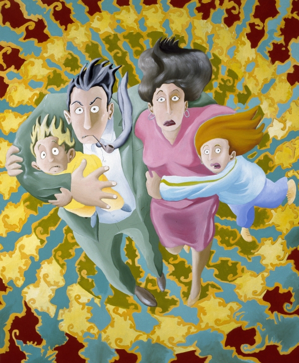 The Family, 1991, 180 x 140 cm, acrylic on canvas, private collection