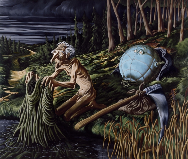 Radical Myth (Henrik Nordbrandt), acrylic on canvas, 180 x 230 cm, Collection Leif Djurhuus
