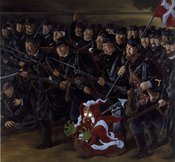 National Retreat (Millennium) National Retreat (Millennium), 1996, oil on canvas, 200 x 210 cm, ARKEN-Museum of Modern Art