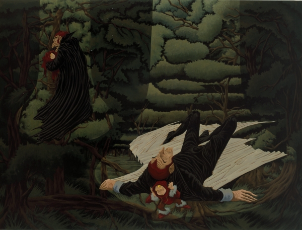 Child taken by Death/ Death taken by Child Child taken by Death/ Death taken by Child, 2000, oil on canvas, 180 x 230 cm, private collection