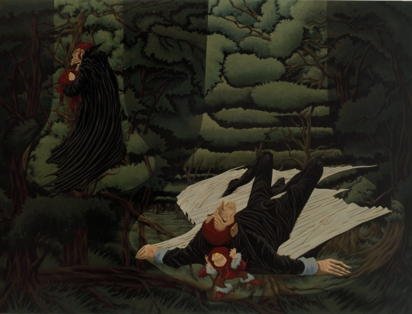 Child taken by Death/ Death taken by Child, 2000, oil on canvas, 180 x 230 cm, private collection