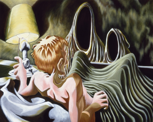 Radical Myth (Böcklin / Lemmerz) Radical Myth (Böcklin / Lemmerz), 1992, acrylic on canvas, 100 x 140 cm, private collection