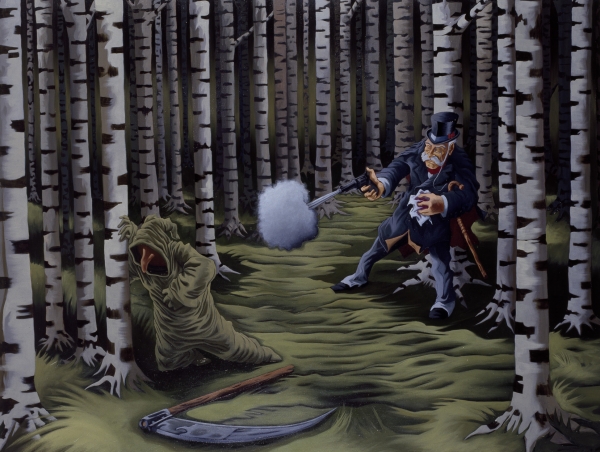 The Secret Life of Dr. Watson, 1998-99, oil on canvas, 140 x 180 cm, private collection