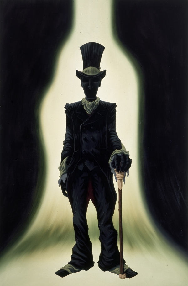 Selfportrait (as H.C.Andersens The Shadow) Selfportrait (as H.C.Andersens The Shadow), 1999, oil on canvas, 180 x 140 cm, Statens Kunstfond