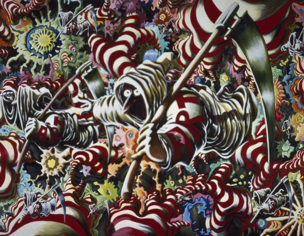 The Adventures of ART The Adventures of ART, 1992, acrylic on canvas, 180 x 230 cm, ARoS- Aarhus Museum of Modern Art