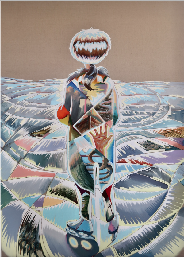 A sudden memory, 2020 A sudden memory, 2020, Oil on canvas w. rabbitglue, 180 x 145 cm, Charlotte Fogh Gallery
