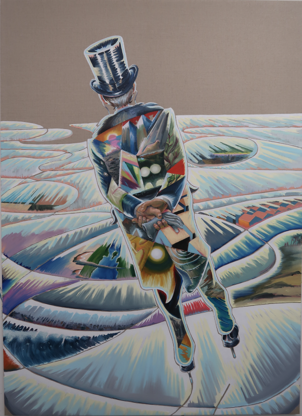 A change of course, 2020 A change of course, 2020, Oil on canvas w. rabbit glue, 180 x 145 cm